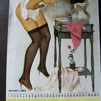 Vargas Calender Girls 1963  - Advertising