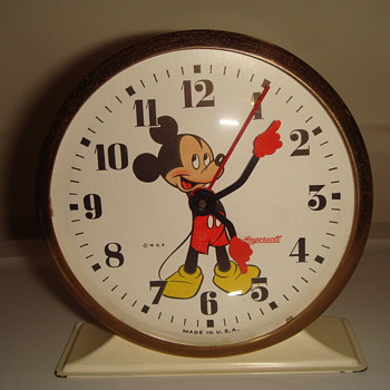 INGERSOLL MICKEY MOUSE WIND-UP ALARM CLOCK - Clocks
