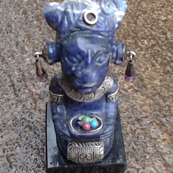 Stone & Sterling Taxco Mexico Figure Artist? Age? - Figurines