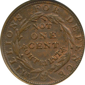 1837 1¢ Merchants Exchange Hard Times Token (HT #293) - US Coins