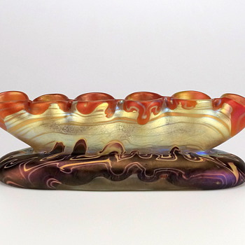 Loetz Phänomen Genre 358 circa 1901 for Bakalowits - Art Glass