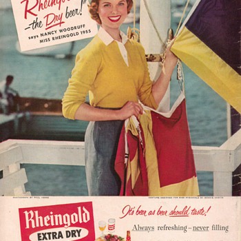 1955 Rheingold Lager Advertisement 2 - Advertising