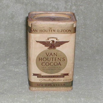 Van Houten & Zoon Cocoa Tin - Advertising