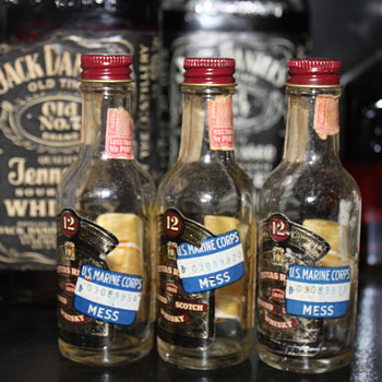 Chivas Regal Transportation bottles US Marine Corps 1940's - Bottles