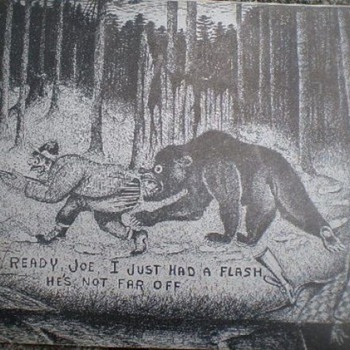 c1950 N.F.Pettingill Backwoods Hunters Humorous Post Card