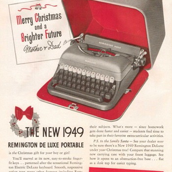 1948 - Remington Rand Typewriter Advertisement