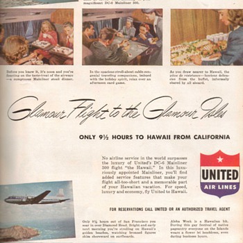 1948 - United Airlines Advertisement
