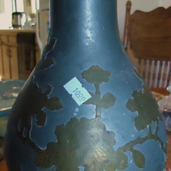 VASE Cloisinne! sacre bleu French? 6lbs. 12 1/4 inch tall Need help - Art Deco