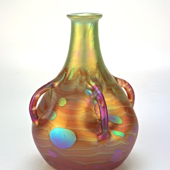 Extruded Handle Loetz Cytisus in form ll-2/633 - Art Glass