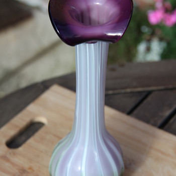 Colourful Italian vase - Art Glass