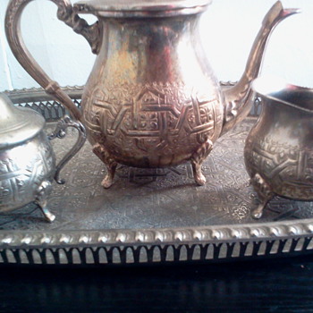 Unknown marks on Silver Plate(?) Tea Service