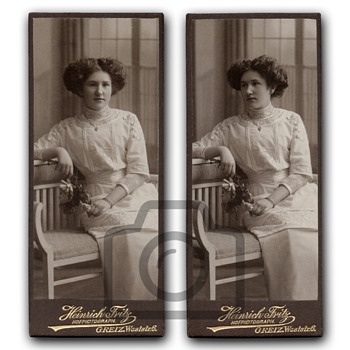 Old photographs collection: Studio portraits with Art Nouveau furniture II - Photographs