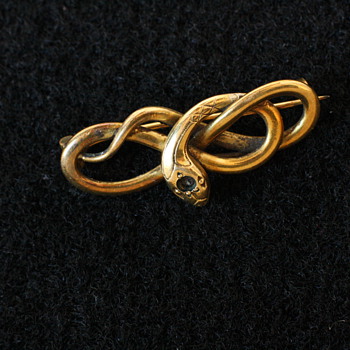 Victorian snake brooch from the FIX company, France - Fine Jewelry