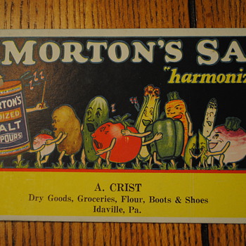 Morton's Salt Ink Blotter