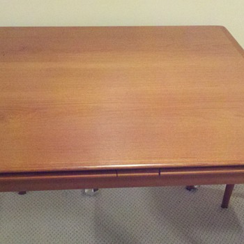 Mid Century Danish Dining or Card Table with four Chairs