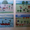 New Orleans "Primitives" paintings by William Reinhart, "Red Dog Series"