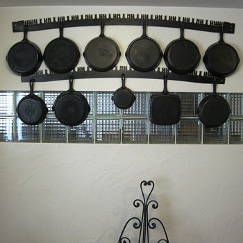 My Antique Pot Rack Using Two-man Saw Blades