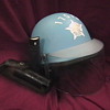 1960's Chicago Police Riot Helmet with Tear Gas Can and Carrier
