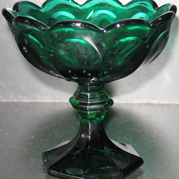 Green Compote Glass - Glassware