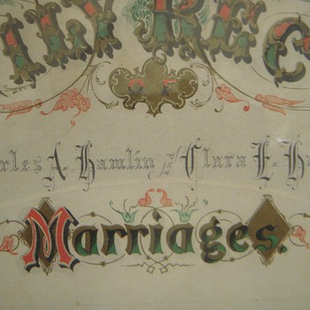 Document 2~MAINE Hamlin Geneology~Handwritten on Beautiful Lithographed Sheet