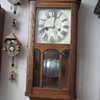 Antique 1920's German HAC chiming wall clock.