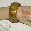 Butterscotch Swirl Bakelite Bracelet