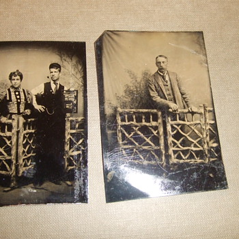 Wood prop fence tintypes - Photographs