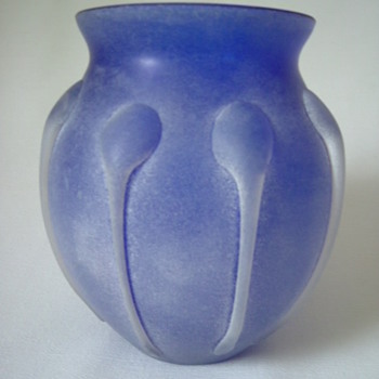 French Glass Vase - Art Glass