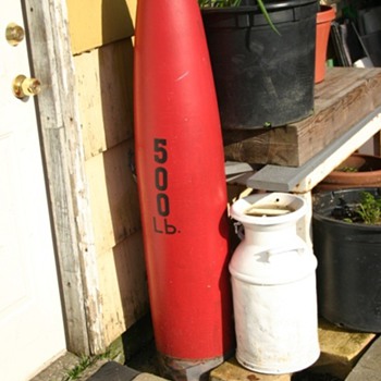 My 500lb LTR Air force training round - Military and Wartime