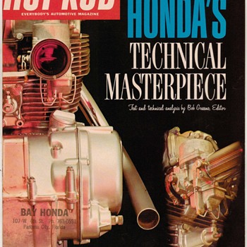 1966 Honda Motorcycle Engine - Brochure