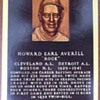 Baseball HOFer Earl "Rock" Averill autographed postcard