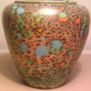 czech spatter, end of day vase