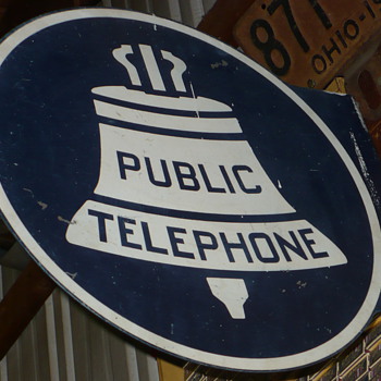 public telephone sign