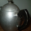 One hundred year old aluminun tea kettle