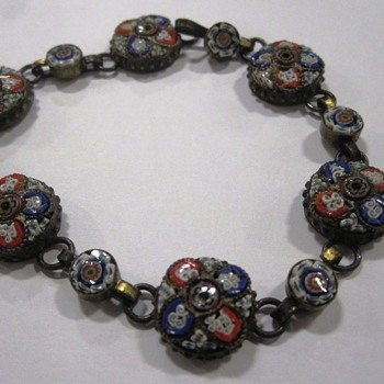 Vintage Glass Bracelet - Costume Jewelry