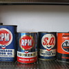 Collection of vintage oil cans