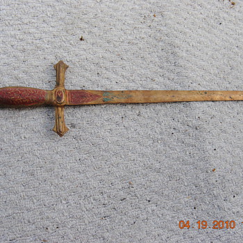A sword marked India...
