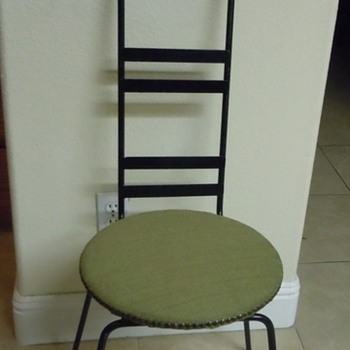Old Iron and Brass Chair, Circa???? - Furniture