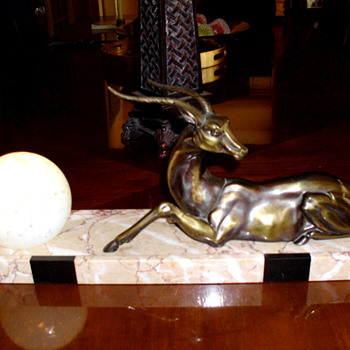 Antelope/Impala Art Deco Lamp, 1930-35