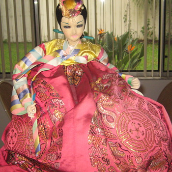 Oriental fabric doll - Dolls