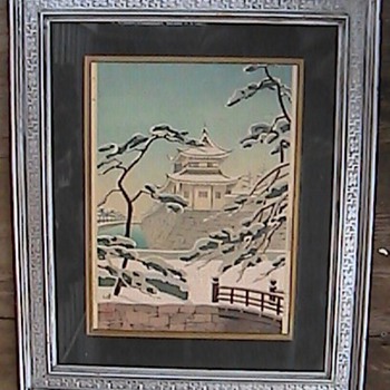 Kinji Toda Japanese Woodblock Print Circa 1930 - Asian