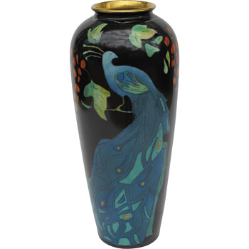 Peacock Vase - Pottery