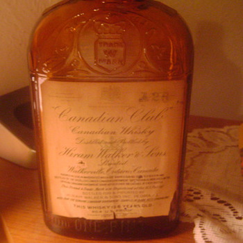 old canadian club whisky bottle - Bottles