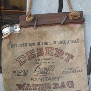 ww2 era canvas water bag & safety can - Military and Wartime