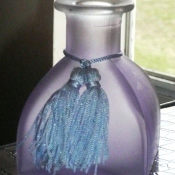 Frosted Purple Square Perfume Bottle - Bottles