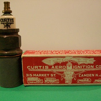 Curtis aircraft sparkplug - Advertising