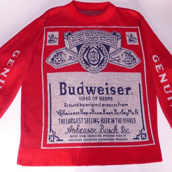 My Budweiser Sweater- Its The REAL Thing! A GENUINE! Not the COPY!