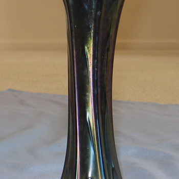 Blue Purple Carnival Vase - Glassware