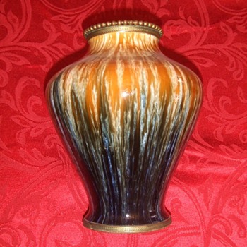 Any idea on the maker of this Art Pottery Vase with ormalu mounts?? - Art Pottery