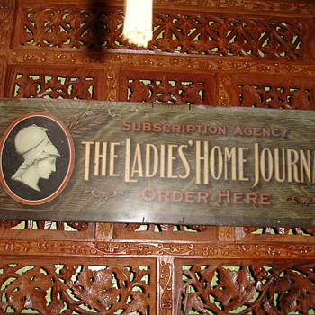 Lady's Home Journel Tin Sign - Advertising